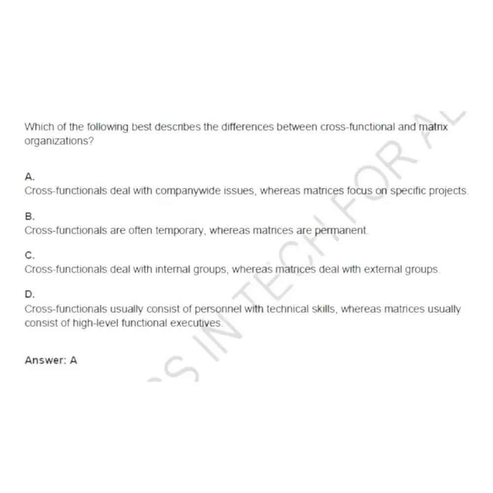 Printout CMQ-OE  Certified Manager  of Quality Organizational Excellence Exam